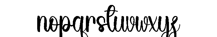 Wedding Parade Font LOWERCASE