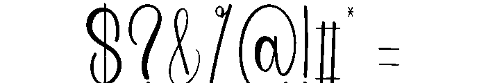 Wedding Regalio Font OTHER CHARS