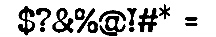Wedding_Retro Font OTHER CHARS
