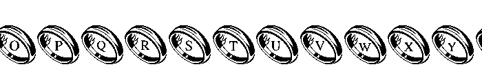 Wedding Ring Rose Doodle Font LOWERCASE
