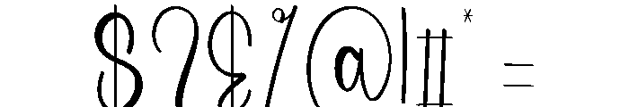 Wedding Santer Font OTHER CHARS