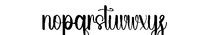 Wedding Santer Font LOWERCASE