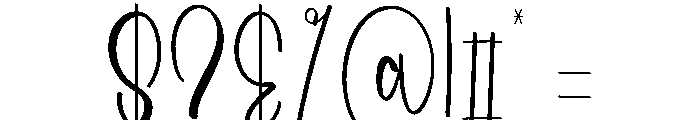 Wedding Scratch Font OTHER CHARS