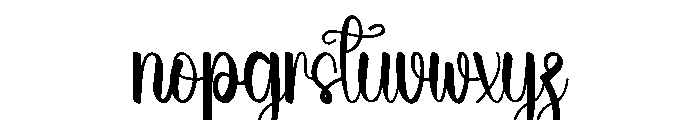 Wedding Scratch Font LOWERCASE