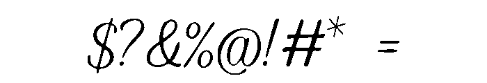 Wedding_Script Font OTHER CHARS