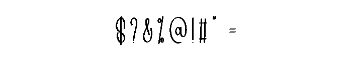 Wedding Secked Font OTHER CHARS