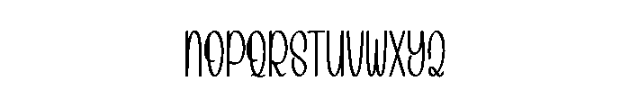 Wedding Secked Font LOWERCASE