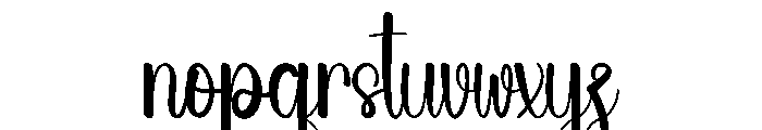Wedding Shadow Font LOWERCASE