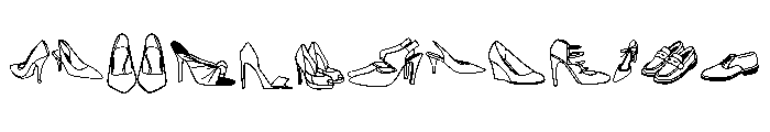 Wedding Shoes Font UPPERCASE
