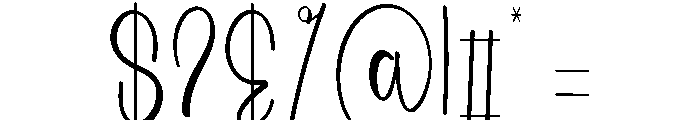 Wedding Signaday Font OTHER CHARS