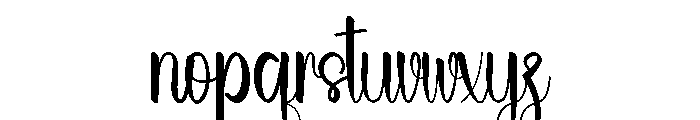 Wedding Signaday Font LOWERCASE