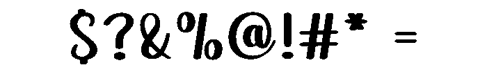 Wedding Simple Font OTHER CHARS