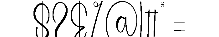 Wedding Smiling Font OTHER CHARS