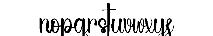 Wedding Smiling Font LOWERCASE