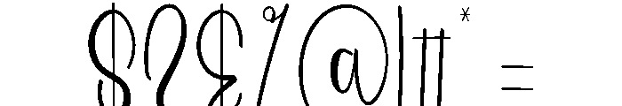 Wedding Space Font OTHER CHARS