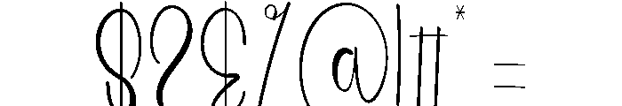 Wedding Sporting Font OTHER CHARS