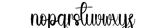 Wedding Sporting Font LOWERCASE