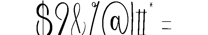 Wedding Staying Font OTHER CHARS