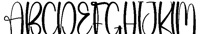 Wedding Stocking Font UPPERCASE