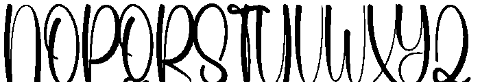 Wedding Stocking Font UPPERCASE
