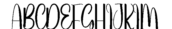 Wedding Unfortable Font UPPERCASE