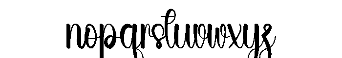 Wedding Unfortable Font LOWERCASE