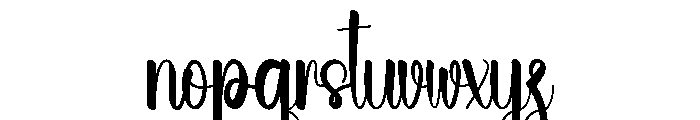 Wedding Varsity Font LOWERCASE