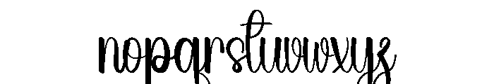 Wedding Victoria Font LOWERCASE