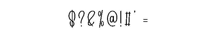 Wedding Vocation Font OTHER CHARS