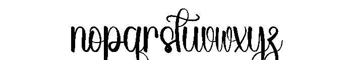 Wedding Whatefels Font LOWERCASE