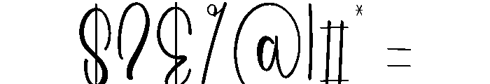 Wedding Whitelush Font OTHER CHARS