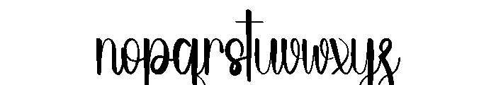 Wedding Whitelush Font LOWERCASE