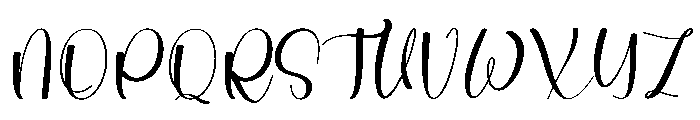 Wedding Writing Font UPPERCASE