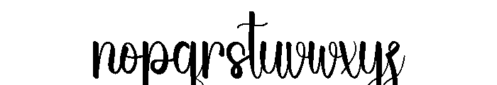 Wedding Zenitha Font LOWERCASE