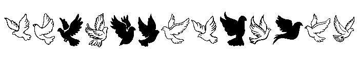 Wedding doves FONT
