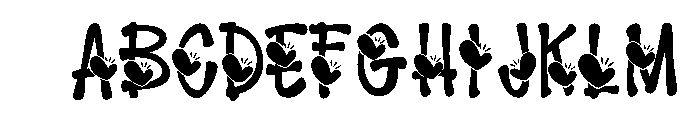 Wedding love Font UPPERCASE
