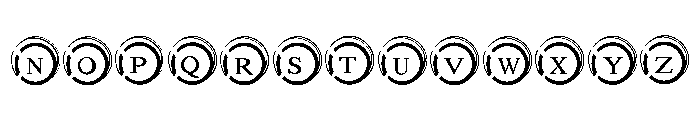 Wedding ring monogram Font LOWERCASE