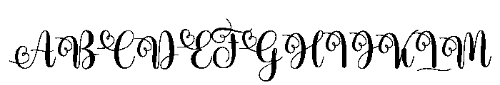WeddingParty Font UPPERCASE