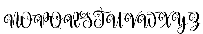 WeddingParty Font UPPERCASE