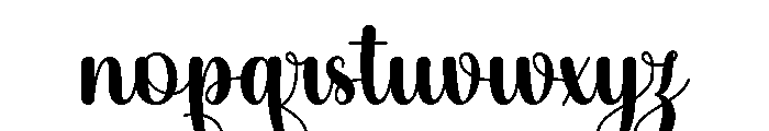 WeddingParty Font LOWERCASE