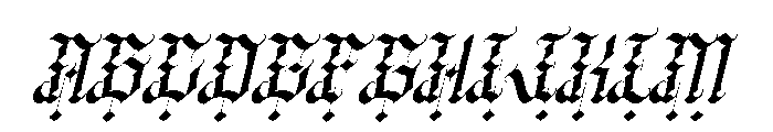 Wedgen Holdeza Italic Font UPPERCASE
