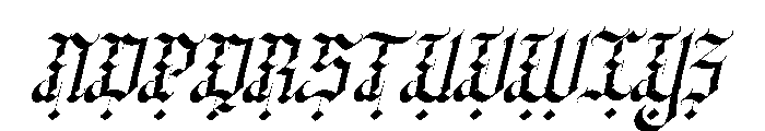 Wedgen Holdeza Italic Font UPPERCASE