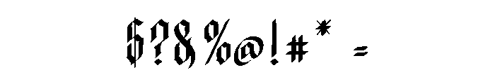 Wedgen Holdeza Font OTHER CHARS