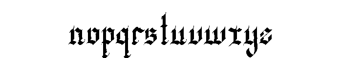 Wedgen Holdeza Font LOWERCASE