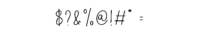 Wednesday Happiness Font OTHER CHARS