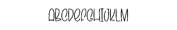 Wednesday Happiness Font UPPERCASE