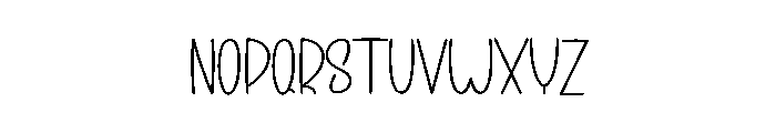 Wednesday Happiness Font UPPERCASE