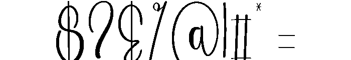 Wednesday Holiday Font OTHER CHARS