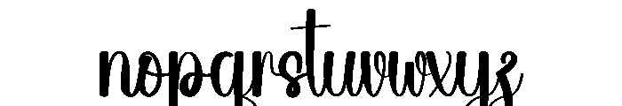 Wednesday Holiday Font LOWERCASE