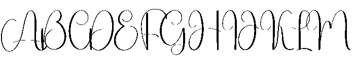 Wednesday  Magnolia Font UPPERCASE